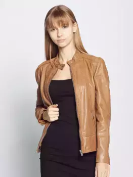 Кожаная куртка JCC "31024045", цвет Cognac