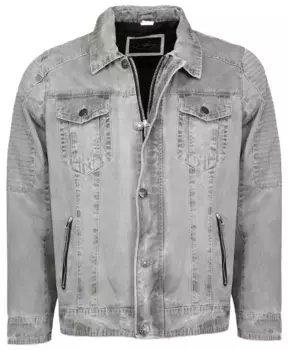 Кожаная куртка JCC "401450", серый