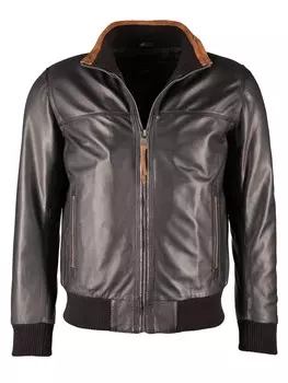 Кожаная куртка JCC 40675, синий