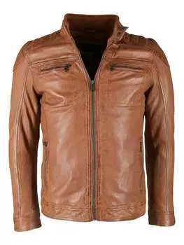 Кожаная куртка JCC 40700, коричневый