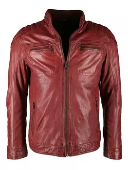 Кожаная куртка JCC 40700, красный