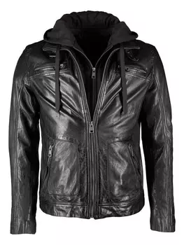 Кожаная куртка JCC 40750, черный