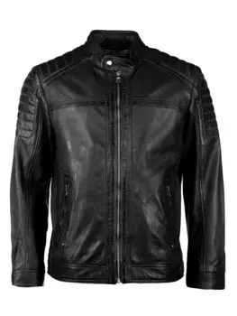 Кожаная куртка JCC 51155, черный