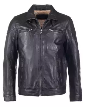 Кожаная куртка JCC "51195", черный