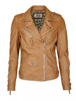 Кожаная куртка JCC 51300, цвет teak