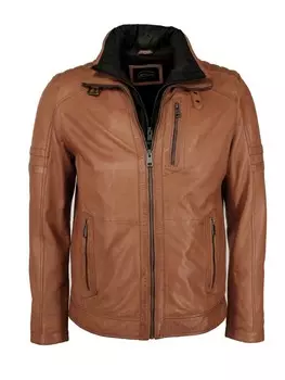 Кожаная куртка JCC 63535, цвет dark cognac