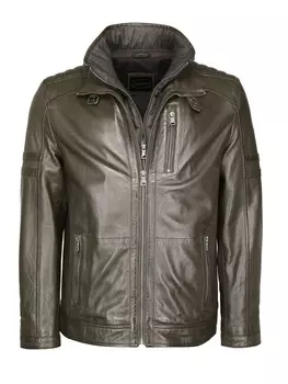 Кожаная куртка JCC 63535, зеленый