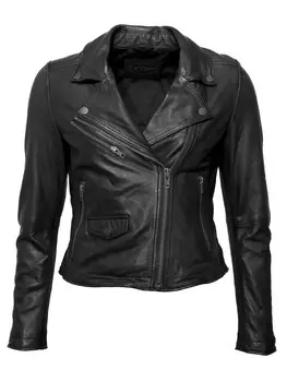 Кожаная куртка JCC 8007, черный