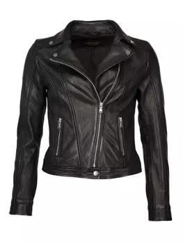 Кожаная куртка JCC 8167, черный