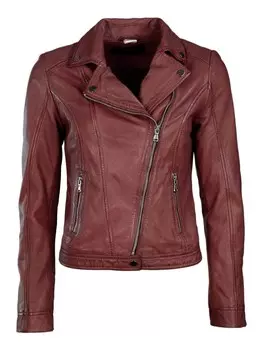 Кожаная куртка JCC 8167, красный