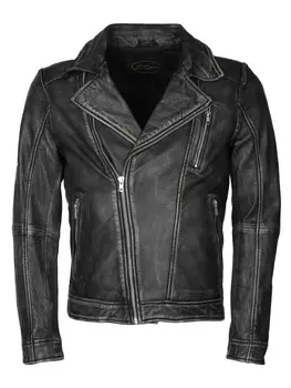 Кожаная куртка JCC 8208, черный