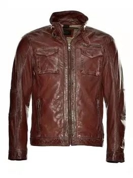 Кожаная куртка Jcc, бордовый