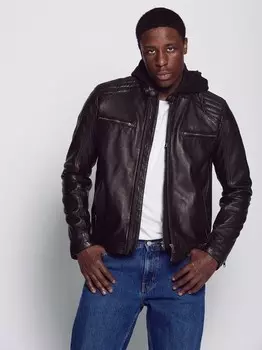 Кожаная куртка Jcc, черный