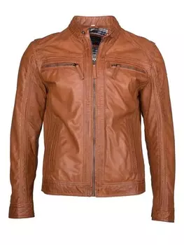 Кожаная куртка JCC EL101, коричневый