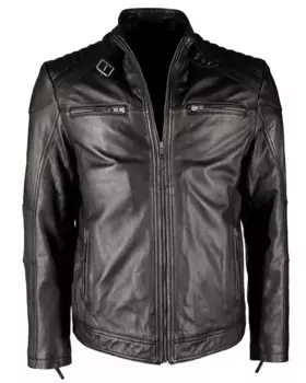 Кожаная куртка JCC "IK3", черный