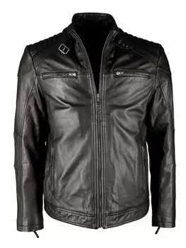 Кожаная куртка JCC IK3, черный