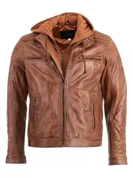 Кожаная куртка Jcc, коричневый