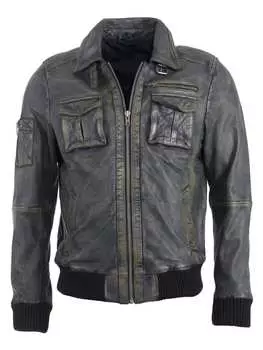 Кожаная куртка JCC Lederblouson Karlstad, черный