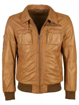 Кожаная куртка JCC Lederblouson Karlstad, коричневый