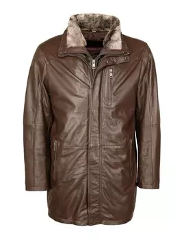 Кожаная куртка JCC Ledermantel 3102097Ecom, коричневый