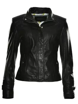 Кожаная куртка JCC mikurzem Stehkragen 31020360, черный