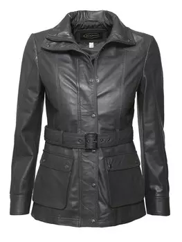 Кожаная куртка JCC R6382, серый