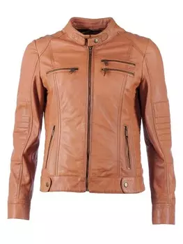 Кожаная куртка JCC Sirpa, цвет dark cognac