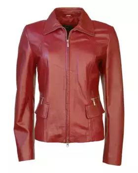 Кожаная куртка JCC "Триеста", красный
