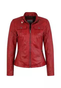 Кожаная куртка Jelena с двумя нагрудными карманами 7eleven, цвет Dred