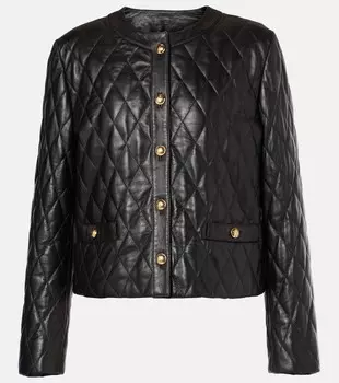 Кожаная куртка Эми Nili Lotan, черный