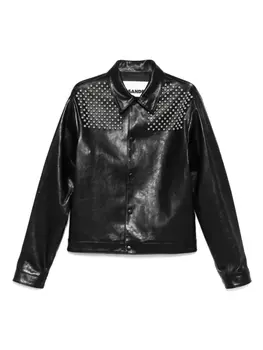 Кожаная куртка Jil Sander, черный