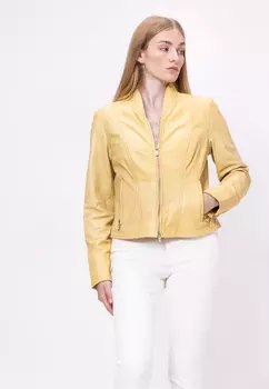 Кожаная куртка JILANI Damen, желтый