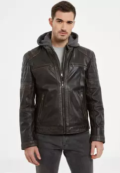 Кожаная куртка JILANI Herren, черный