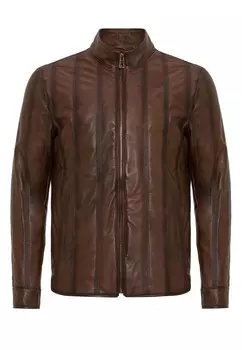 Кожаная куртка Jimmy Sanders Between-Season Jacket, коричневый