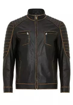Кожаная куртка Jimmy Sanders Between-Season Jacket, черный