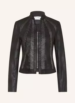 Кожаная куртка Joseph Ribkoff, черный