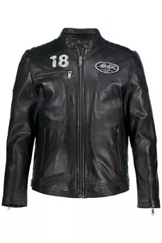 Кожаная куртка JP1880, черный
