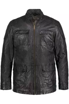 Кожаная куртка JP1880, черный