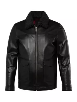 Кожаная куртка JP1880, черный
