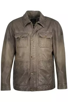 Кожаная куртка JP1880, цвет braungrau