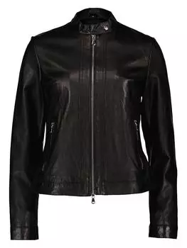 Кожаная куртка Juni 7eleven, черный