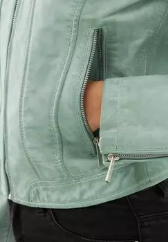 Кожаная куртка KELLY RACER Bolongaro Trevor, цвет морской волны