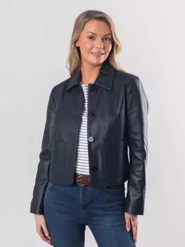 Кожаная куртка Кендал с воротником Lakeland Leather, синий