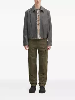 Кожаная куртка Кензо Kenzo, серый