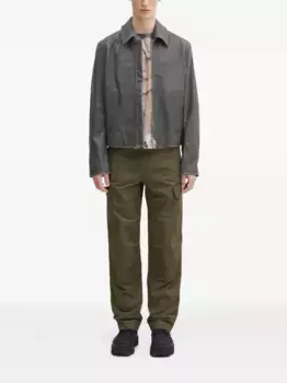 Кожаная куртка KENZO, серый