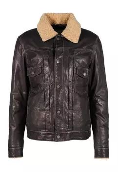 Кожаная куртка KNUD-FN Freaky Nation, коричневый