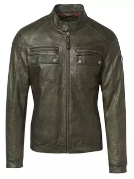 Кожаная куртка KOROSHI Bikerjacke, цвет grun
