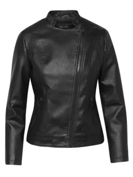 Кожаная куртка KOROSHI Leder Effektjacke, черный