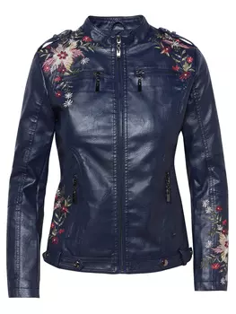 Кожаная куртка KOROSHI Leder Effektjacke, синий