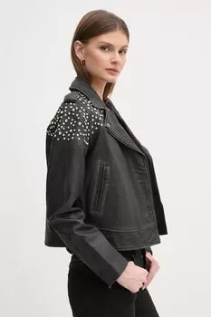 Кожаная куртка-косуха FANTASY Pepe Jeans, черный
